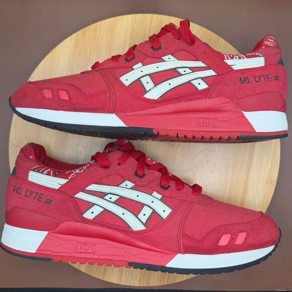 ASICS Gel Lyte 3 'Red Bandana' Men’s Sz 12 - Picture 3 of 10